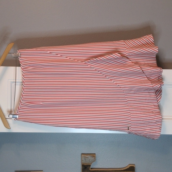 Ted Baker London Striped Layered Ruffle Midi Skirt Size 6 New - Picture 3 of 12